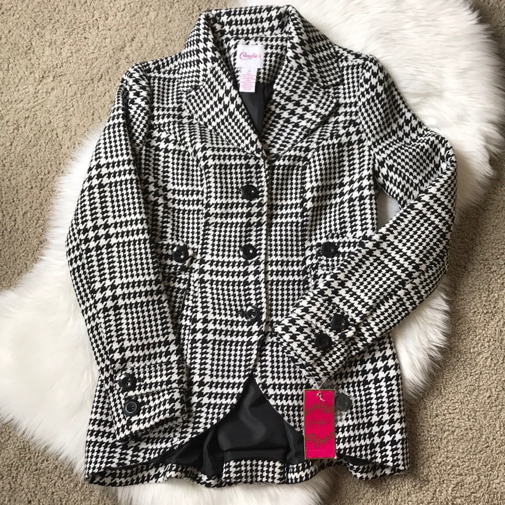 NWT Classic Houndstooth Peacoat